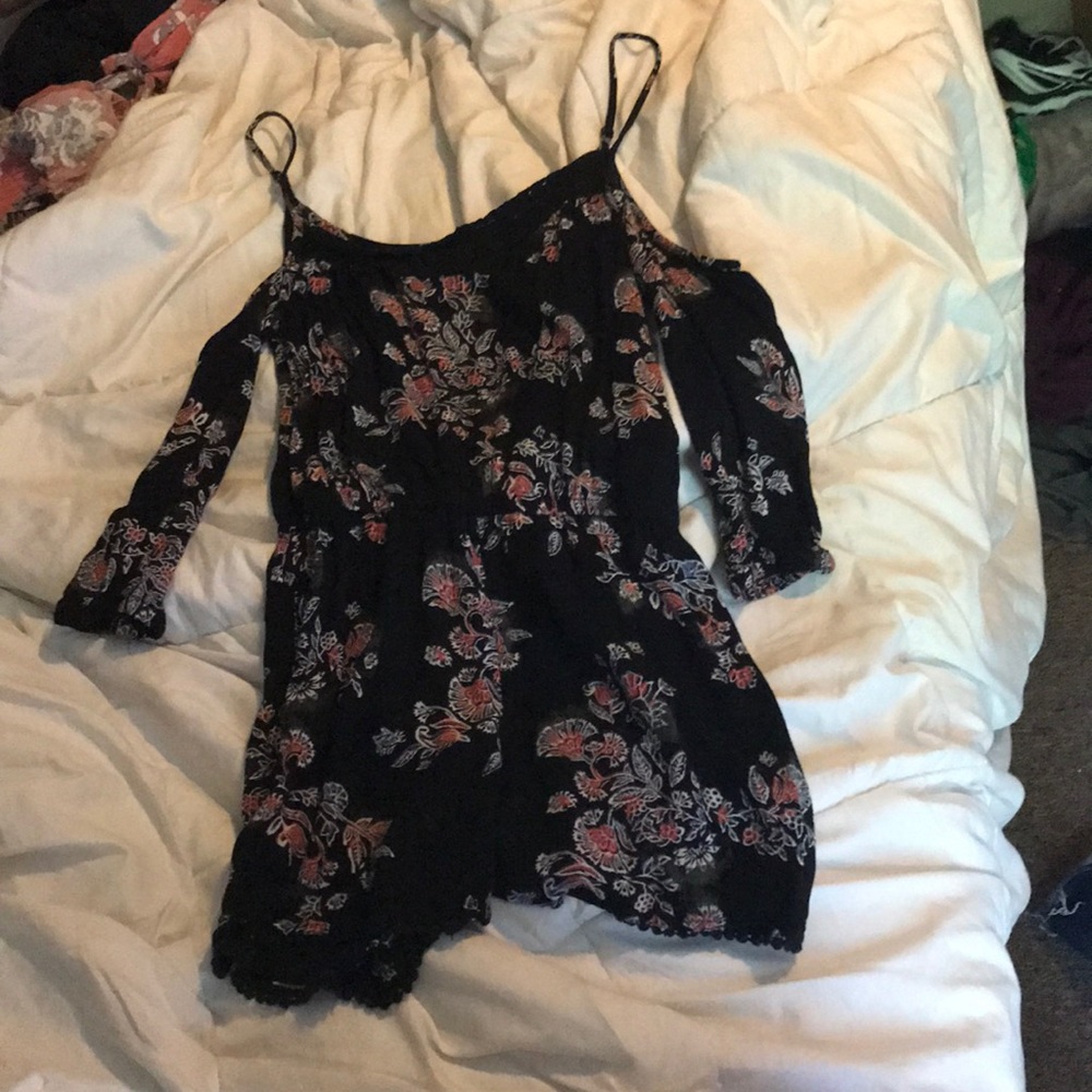 cold shoulder romper